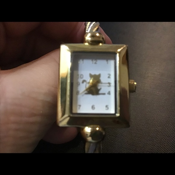 New cat watch bracelet metal braided band. - Picture 3 of 4